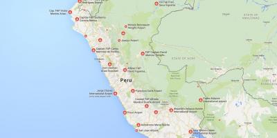 Bandara di Peru peta
