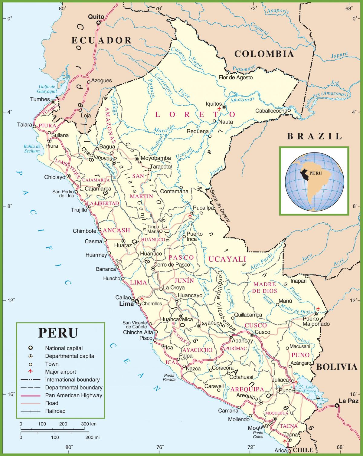 peta dari peta politik Peru