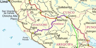 Peta dari cusco, Peru
