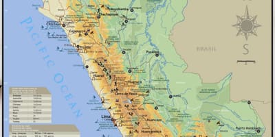Peru wisata peta