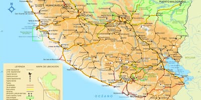 Peta selatan Peru