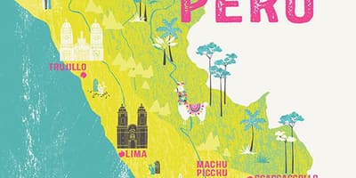 Peta dari Peru untuk anak-anak
