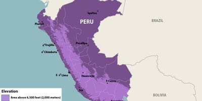 Peta dari zika Peru